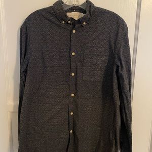 Patterned long sleeve button down